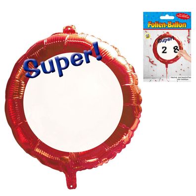 1 Folienballon 45 cm zum Bekleben/Beschriften , Helium Geeignet