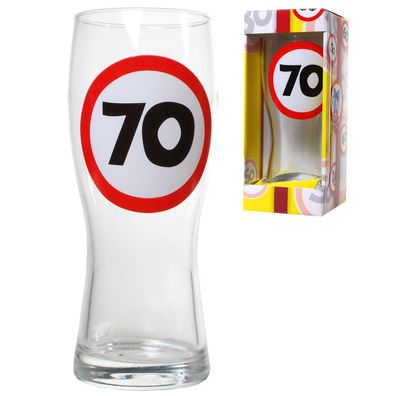 Bierglas 70 zum 70. Geburtstag