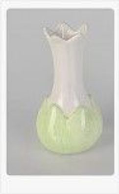 Vase 13cm Springtime grün aus glasiertem Steingut