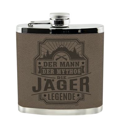 Echter Kerl Flachmann Jäger Schnaps-Flasche, Tolle Geschenk-Idee