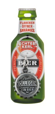 Echter Kerl Flaschenöffner Anhänger - Bester Kollege