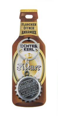 Echter Kerl Flaschenöffner Anhänger - Christian