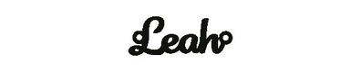 Versilbertes Armband mit Namen Leah