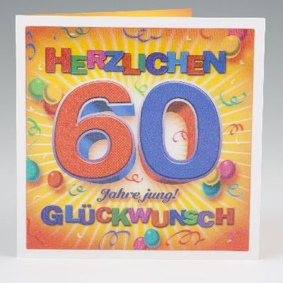 Depesche 3D Klappkarte 005 zum 60. Geburtstag
