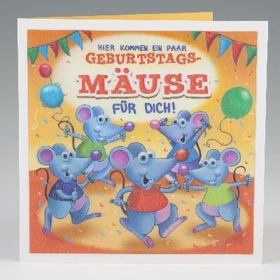 Depesche 3D Klappkarte 017 zum Geburtstag Geburtstagsmuse