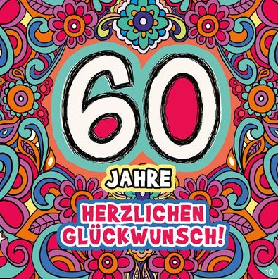 Geburtstagskarte mit Musik-60 Jahre Herzlichen Glueckwunsch!