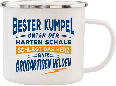 H&H Echter Kerl Emaille Becher bester Kumpel