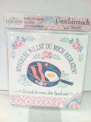 Cook Shop Geschirrtuch Spiegelei, willst du mich heiraten?