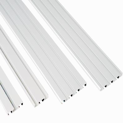 Vorhangschiene Weiß Aluminium Wendeschiene 1/2 - 3/4 Lauf Deckenschiene Gardinen