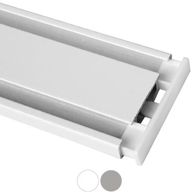 Endkappen ( 2 Stück ) für Vorhangschiene Aluminium, Seitendeckel Gardinenschiene