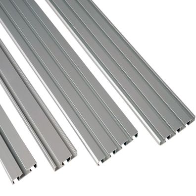 Vorhangschiene Silber Aluminium Wendeschiene 1/2 - 3/4 Lauf Deckenschiene Alu