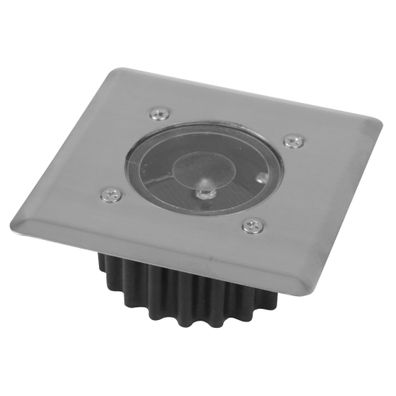 LED Wandleuchte "Cedros 7" Edelstahl eckig 230V/7W IP44 warmweiß 30 LEDs 450lm 