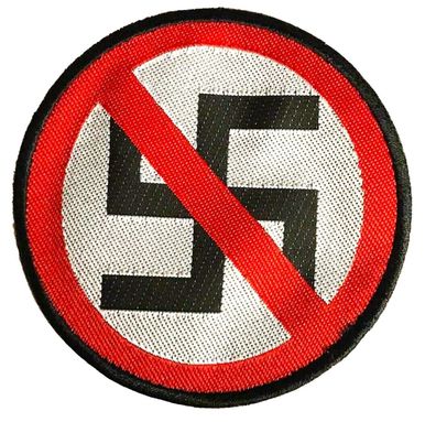 Anti Nazi gewebter Aufnäher woven Patch