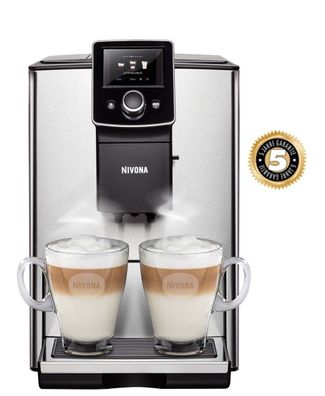 Kaffeevollautomat Nivona NICR 825 / Edelstahl-Chrom / Milchsystem 5 Jahre Garantie