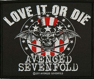 Avenged Sevenfold Love It Or Die Aufnäher Patch NEU & Official!