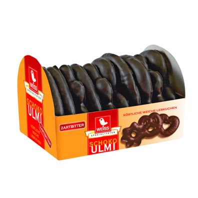 Weiss Schoko Ulmi weiche Lebkuchen mit Zartbitterschokolade 150g