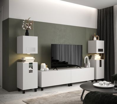 Future 91 Möbel für Wohnzimmer Wohnwand Mediawand Schrankwand Wohnschrank