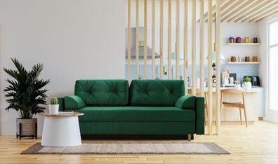 Schlafsofa Sofa Couch mit Bettkasten Ausklapp-Mechanismus Schlaffunktion Astoria