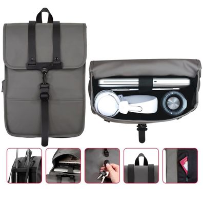 Hama NotebookRucksack Tasche Case TabletFach für 15" 15,4" 15,6" MacBook 16"