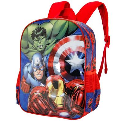 Marvel Avengers 3D Rucksack Kindertasche Kindergartenrucksack Hulk Iron Man