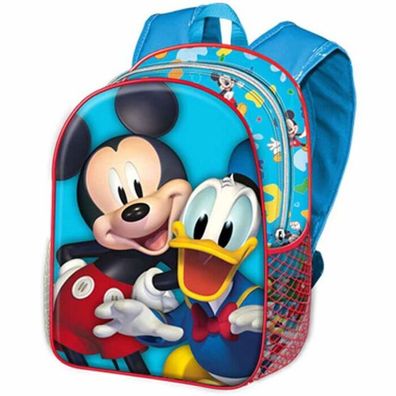 Disney Mickey Mouse Cheerful 3D Rucksack Kindergartentasche Donald Duck