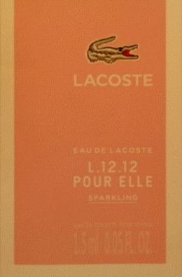 Lacoste Eau de Lacoste L.12.12 Pour Elle Sparkling 1,5ml Damen Duft Flakon Reisegröße