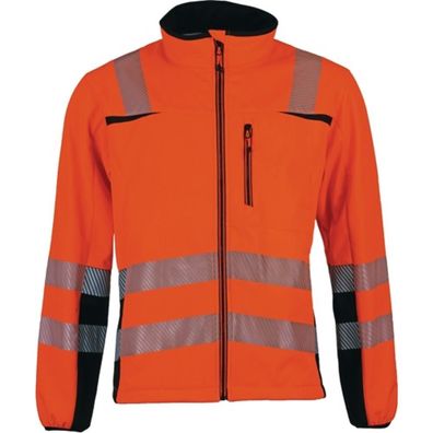 Warnschutz-Softshelljacke Prevent® Trendline Gr.L orange/ schwarz