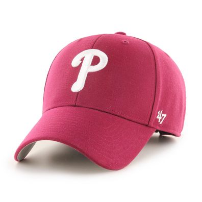MLB Philadelphia Phillies Cap Basecap Baseballcap MVP cardinal rot Kappe 194602212265
