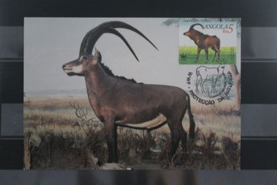 Angola, WWF 1990; Maximumkarte: Säugetiere, Antilope