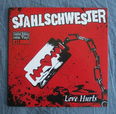 Stahlschwester - Love hurts Vinyl EP farbig