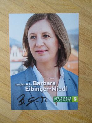 ÖVP Politikerin Barbara Eibinger-Miedl - handsigniertes Autogramm!!!