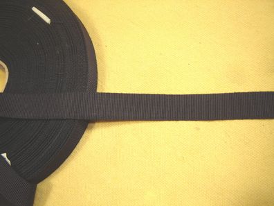 Ripsband Hutband glänzend dunkelblau 1,7 cm breit je Meter RB30
