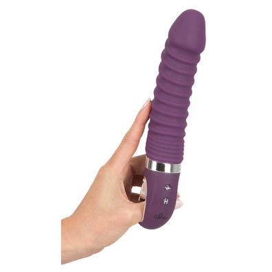 Frauen Vibrator mit Wärme-Funktion + Weiches Liquid Silikon + Lila Sexspielzeug