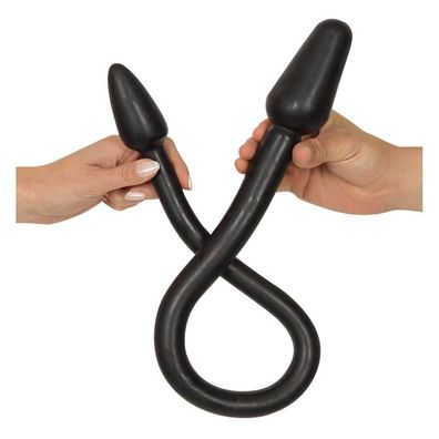 Biegsamer Doppel-Dildo 76,5 cm mit Plug an jedem Ende Vaginal Anal Sexspielzeug