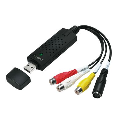 LogiLink USB 2.0 A/ V Grabber USB A/ M 3xCinch miniDIN5/ F Video Audio VHs NEU OVP