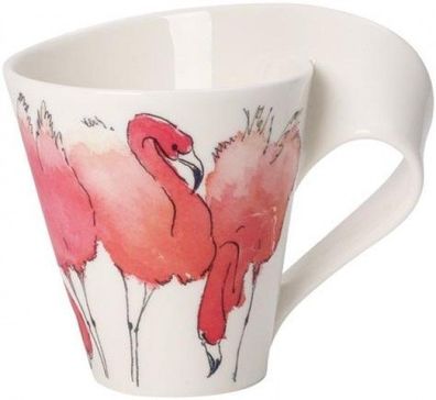 Villeroy & Boch NewWave Caffé Rosa Flamingo Becher mit Henkel 300ml