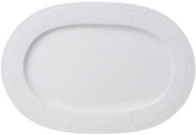 Villeroy & Boch White Pearl Platte oval 35cm