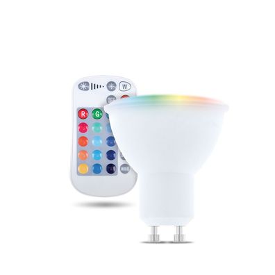 GU10 LED RGB 5W Ersetzt 25W Lampe mit Fernbedienung Glühbirne Farbwechsel 250 ...