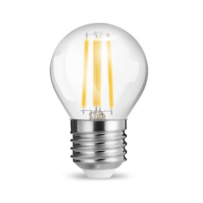 E27 Filament LED Leuchtmittel 4 Watt |Birne Kugel G45 400lm warmweiß (3000 K)