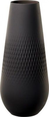 Villeroy & Boch Manufacture Collier noir Vase Carré hoch 11,5x11,5x26cm