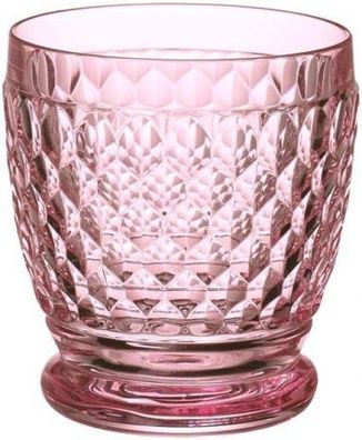 Villeroy & Boch Boston coloured Becher / Wasserglas / Cocktailglas rose 10cm 330ml