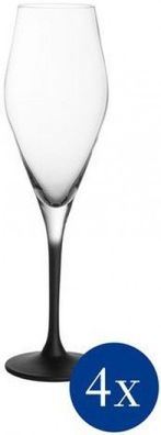 Villeroy & Boch Manufacture Rock Glass Sektglas Set 4tlg. je 25,2cm 260ml