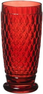 Villeroy & Boch Boston coloured Longdrinkglas / Bierbecher red 16,2cm 400ml
