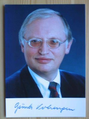 EU Kommissar Günter Verheugen - handsign. Autogramm!