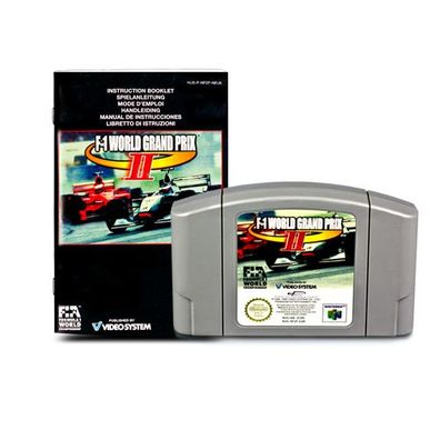 N64 Spiel F1 WORLD GRAND PRIX 2 + Anleitung