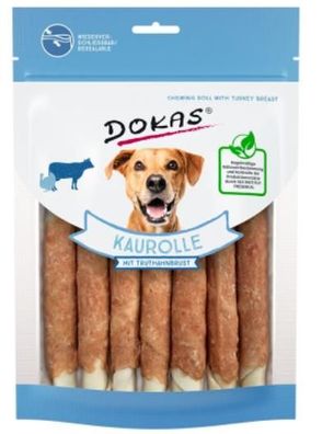 DOKAS ¦ Kaurolle mit Truthahnbrust - 3 x 190g ¦ Kauartikel für ausgewachsene Hunde