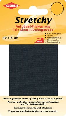 Kleiber Stretchy-Bügel-Flicken 400 x 60 mm schwarz