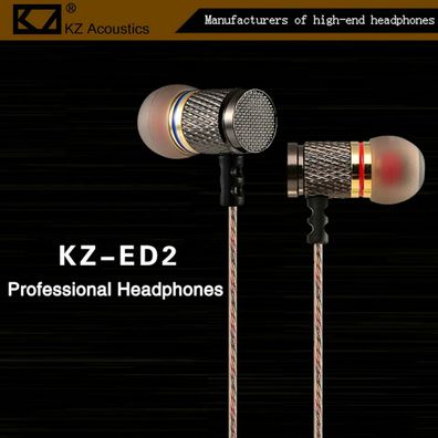 Premium Kopfhörer KZ-ED2 EDR1 Professional In-Ear in PU Hardcase Full Bass Beats