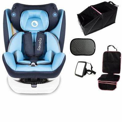 T4C Set lionelo Bastiaan Auto Kindersitz Blau + Wumbi Komplettset in Pink Baby Eltern