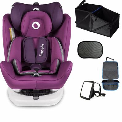T4C Set lionelo Bastiaan Auto Kindersitz Purple + Wumbi Komplettset in Blau Baby